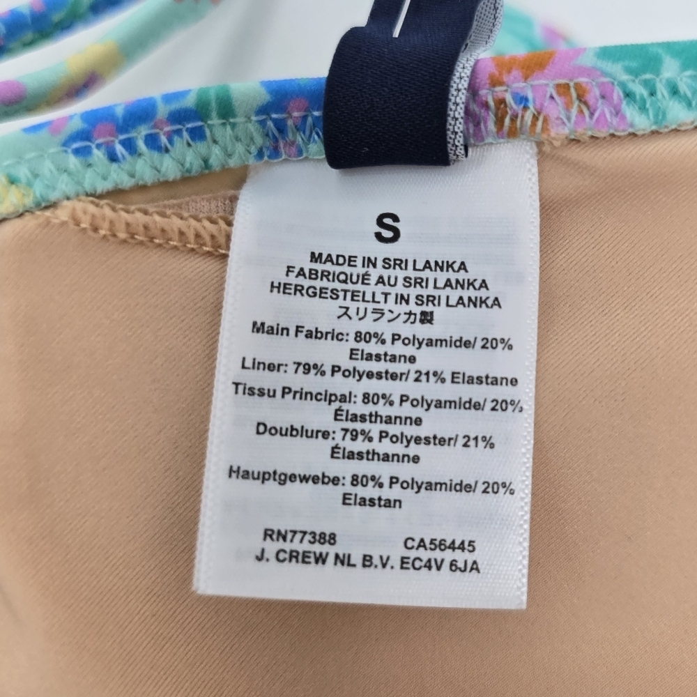 J.Crew Factory High Waist Bikini Bottom & French Ruffle Bikini Top XS/S NWT New - Picture 11 of 13